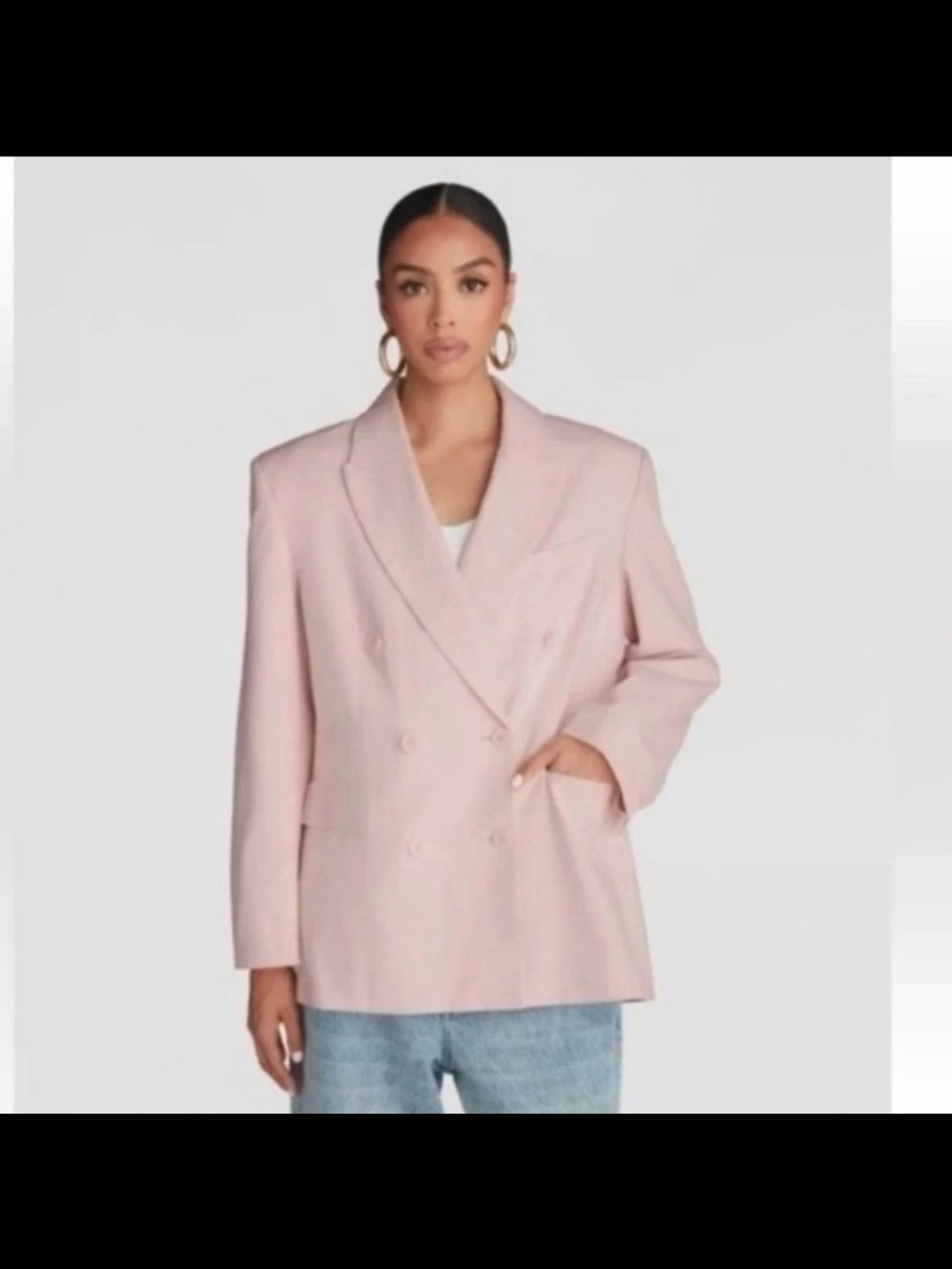 NWT - KBB by Kahlana David Blazer - Soft Pink - Picture 10 of 10